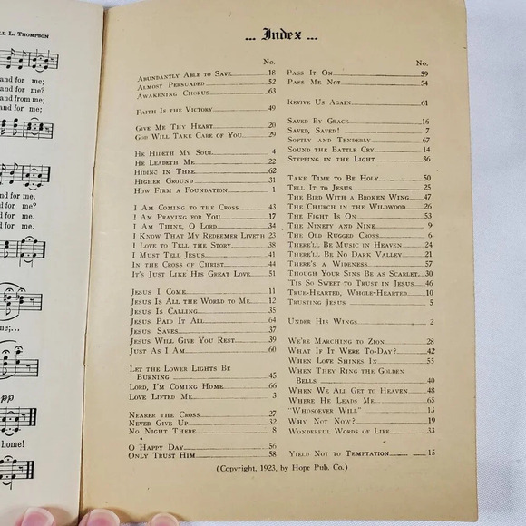 1923 Favorite Gospel Songs hymn Book Compiled By F.G. Kingsbury Chicago - Picture 5 of 5